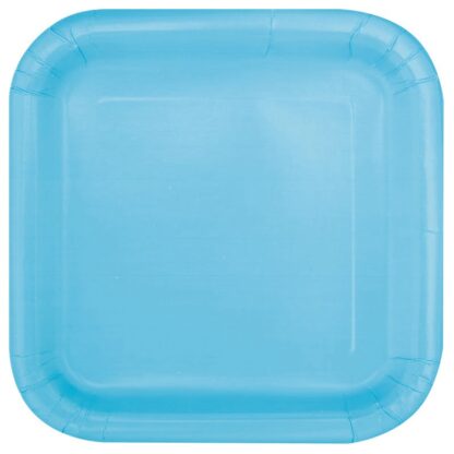 Assiettes bleu pâle Carton (#4607)