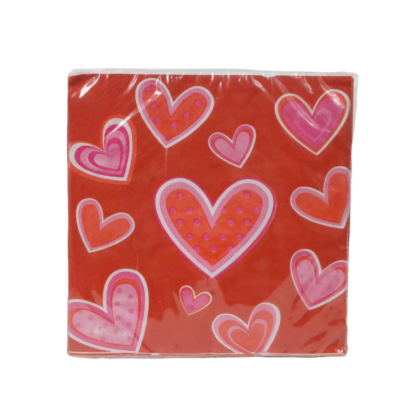 Serviettes de table Papier Coeur (#4857)