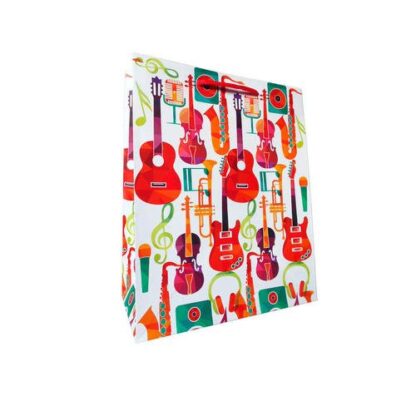 Sac cadeau Papier Guitare (#3353)