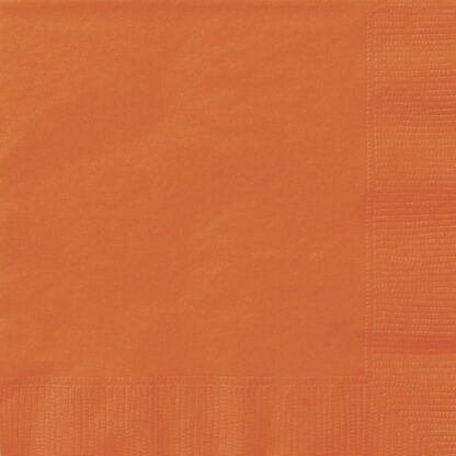 Serviettes de table Orange Papier (#0343)