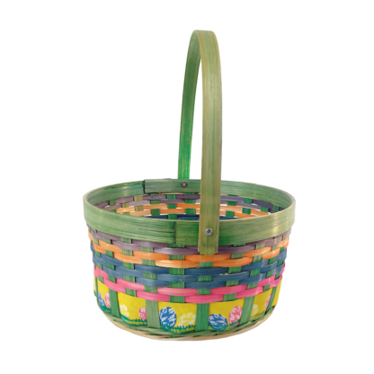 Panier Bambou Motifs de Pâques (#5034)