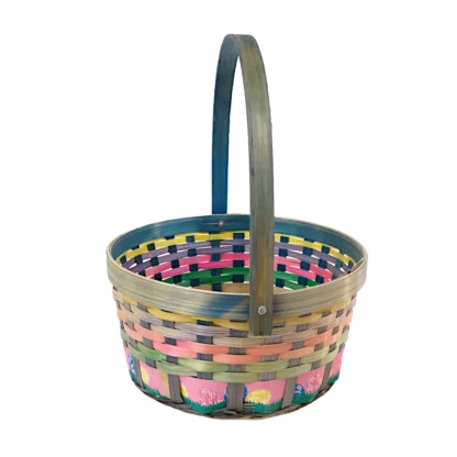 Panier Bambou Motifs de Pâques (#5035)