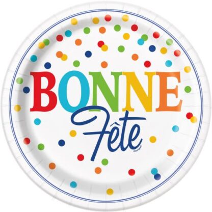 Assiettes Carton Bonne fête (#3132)