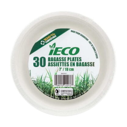 Assiettes compostable Bagasse (#5392)