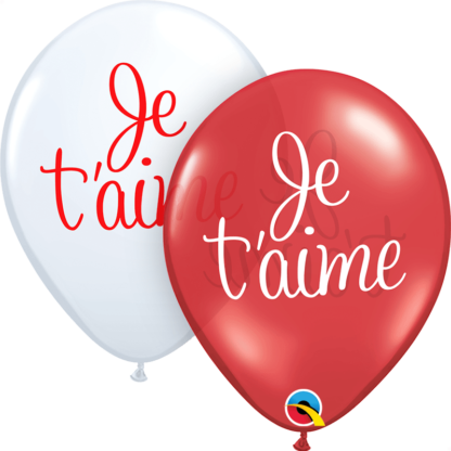 Ballon 11'' Je t'aime Latex Je t'aime (#5321)