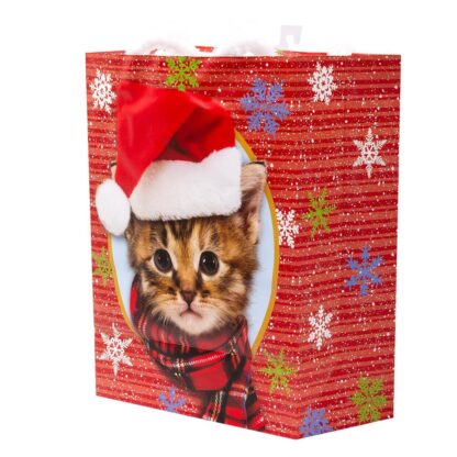 Sac cadeau, grand Papier Chat (#5424)