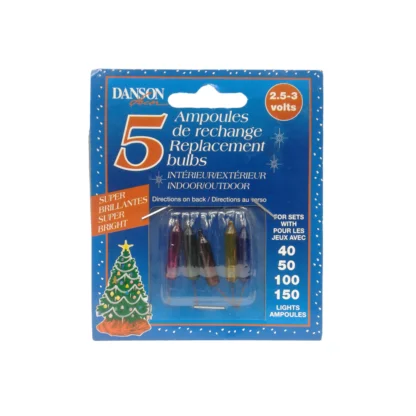 Ampoules de remplacement 2.5-3 volts Verre (#1633)