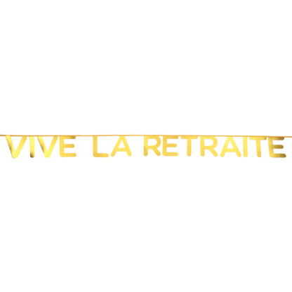 Banderole Vive la retraite Carton (#5490)